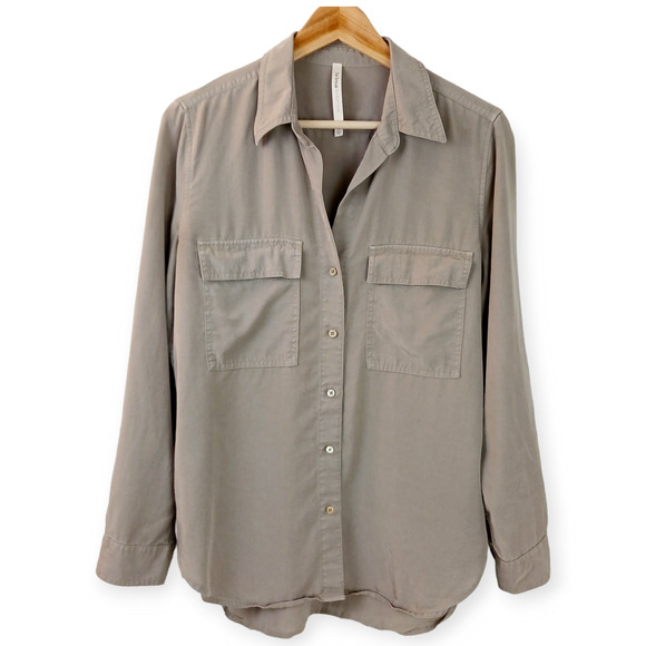 The Group Babaton SZ S Utility Button-Up Shirt Tan - Picture 2 of 8